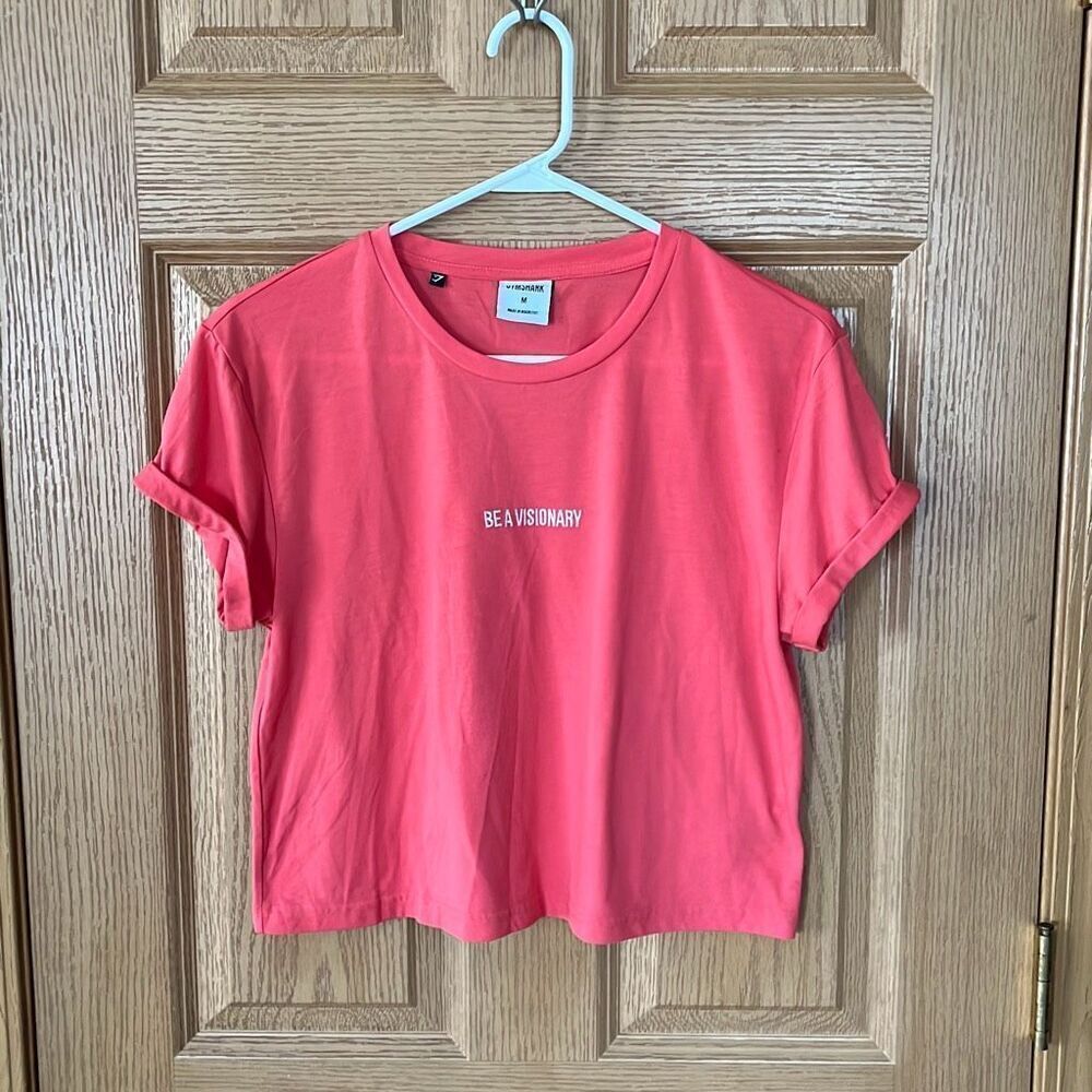 Gymshark Coral Be A Visionary Tee Shirt Medium